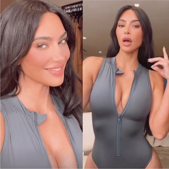 Skims NWT one piece zip up bathing suit - Picture 2 of 9